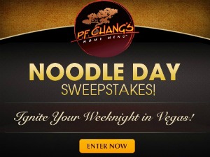 P.F. Chang's Las Vegas Trip Sweepstakes
